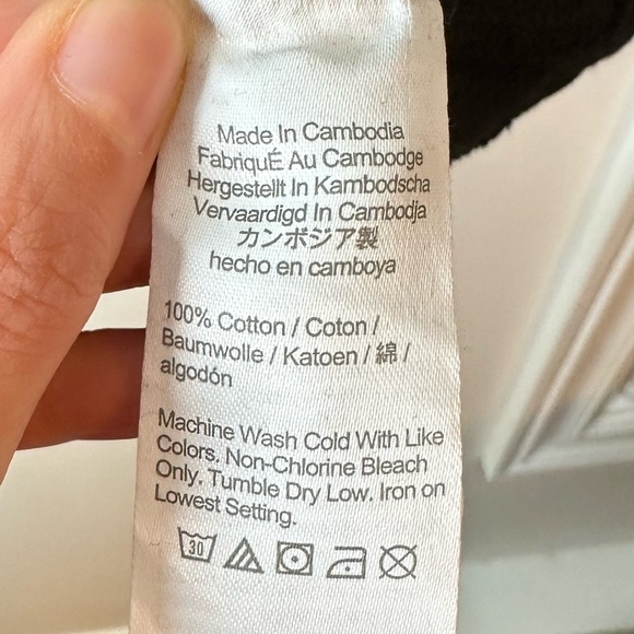 J. Crew Black University Terry Long Half-zip Tunic Small - Picture 6 of 8